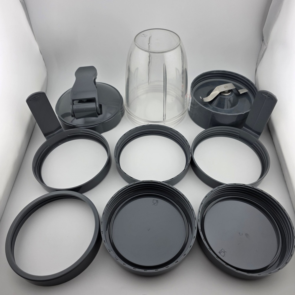 Nutribullet 9 Piece‎ Replacement Parts Set for 600W 900W Models Cup Lids Blade